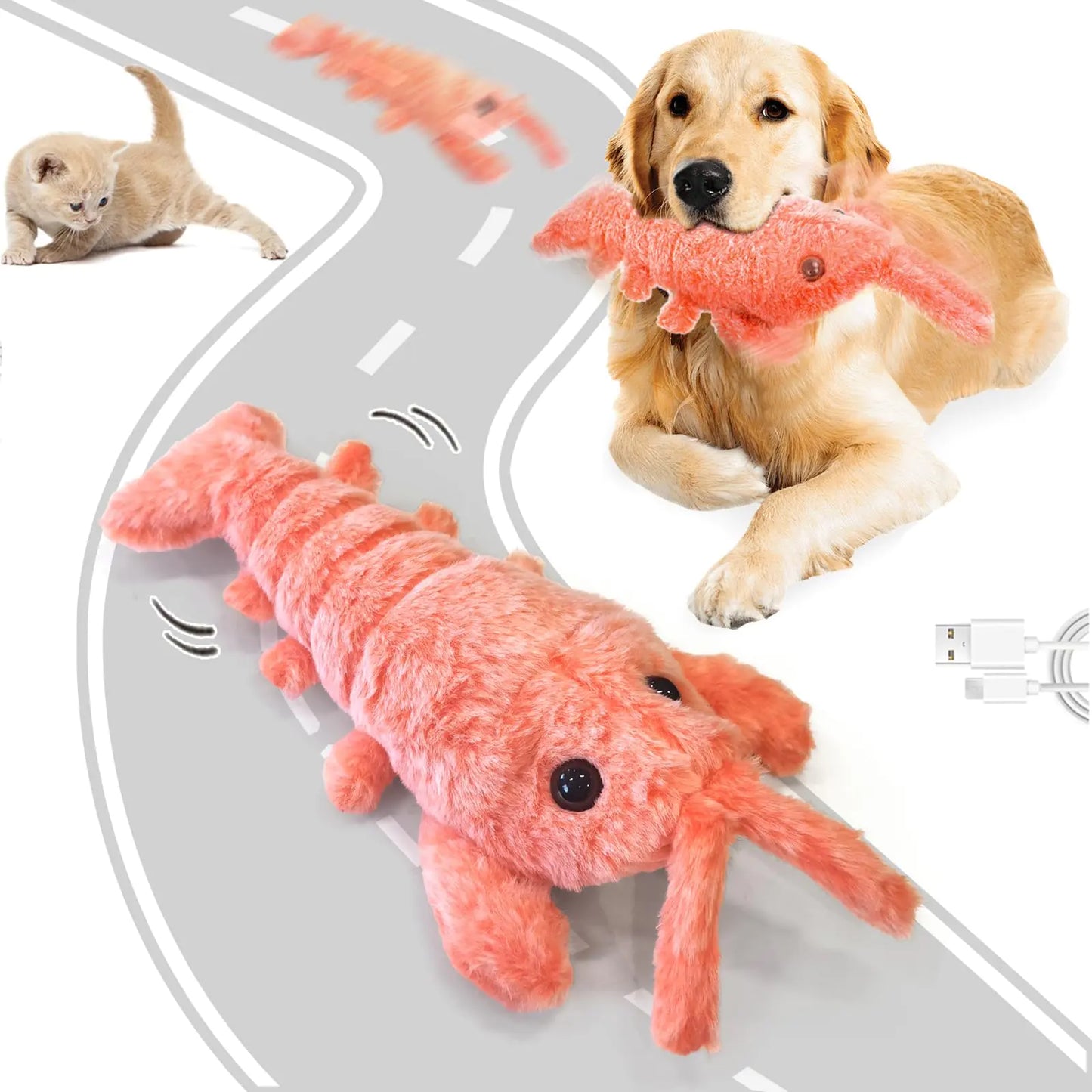 Interactive Flopping Lobster Toy
